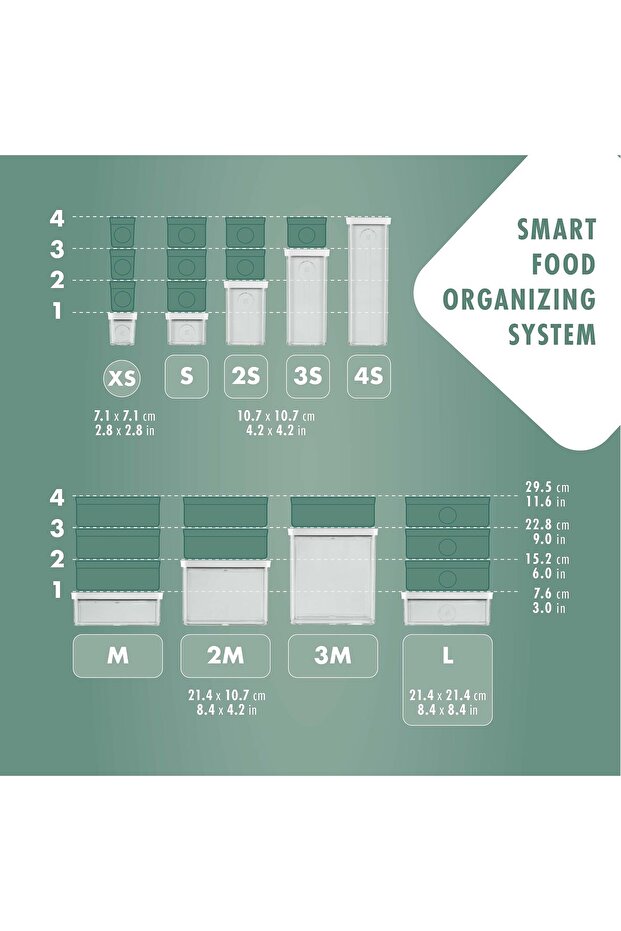 Fresh & Save Cube Box, Size M, Modular & Stackable Container, Airtight & Vacuumable Storage, - 7