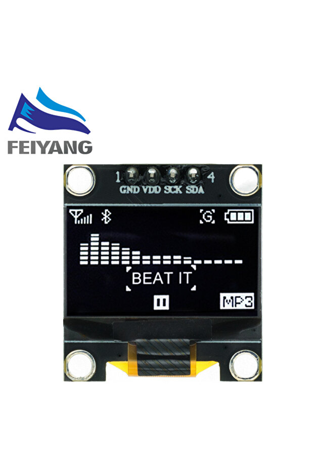 وحدة عرض OLED بيضاء 0.96 بوصة IIC تسلسلية بيضاء 128X64 I2C SSD1306 12864 لوحة شاشة LCD - 1