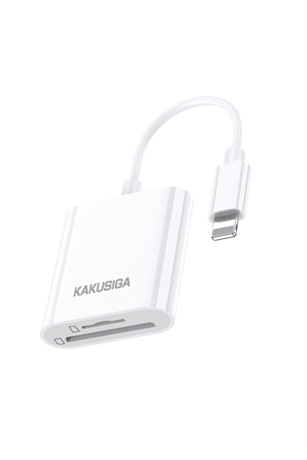 Lightning Card Reader, KSC-907, OTG 2-in-1 iP to SD/TF, Support up to 2TB - 6