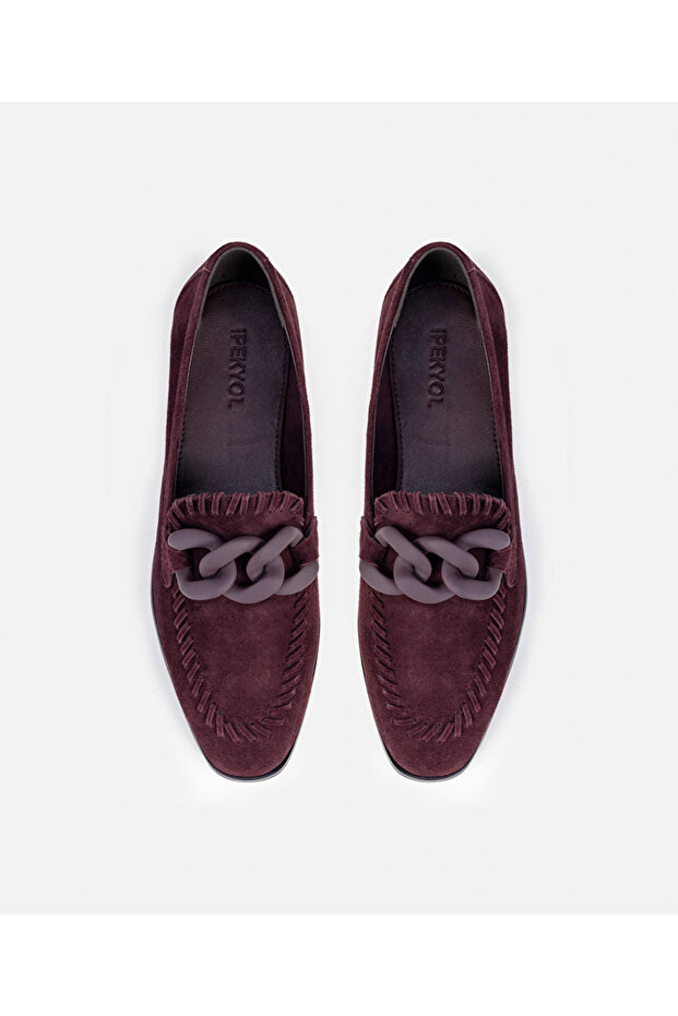 %100 deri loafer - 5