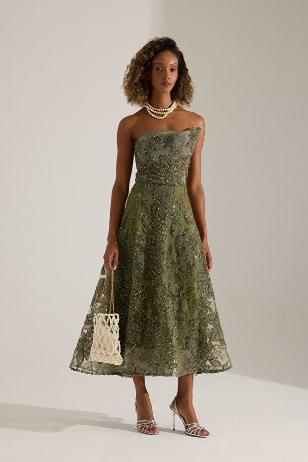 Olyssia Haki Elbise - 2