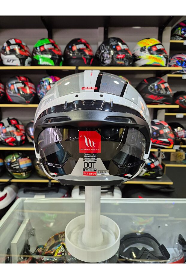 Cosmo SV Silence A2 Parlak Açık Kask - 6