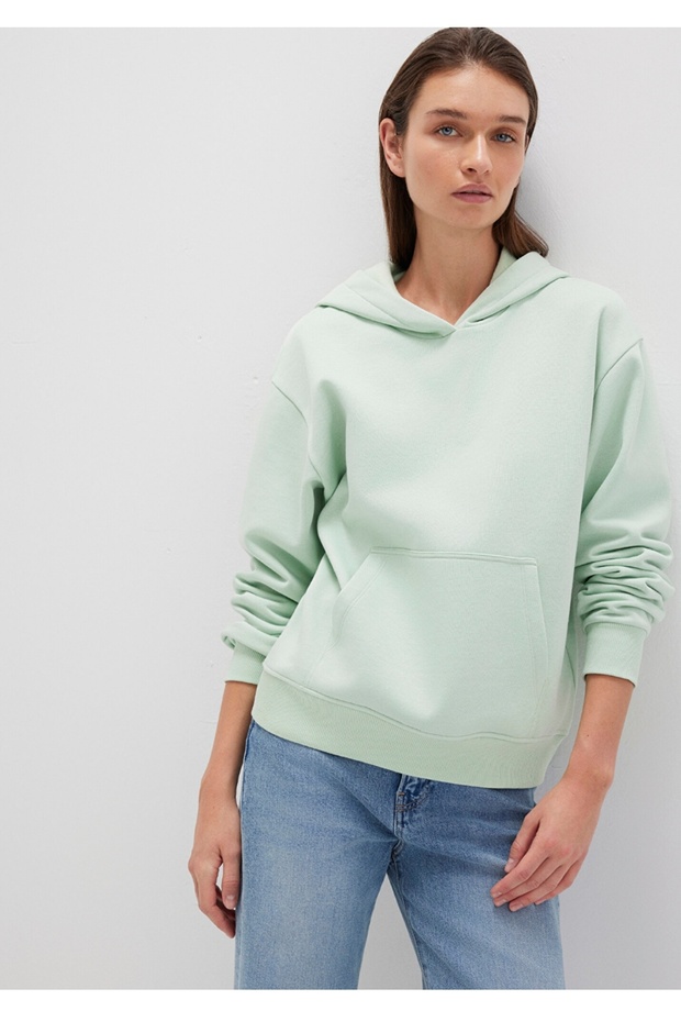 kapüşonlu Regular fit basic sweatshirt - 1