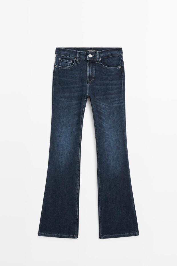 Yüksek bel İspanyol paça skinny fit jean - 1