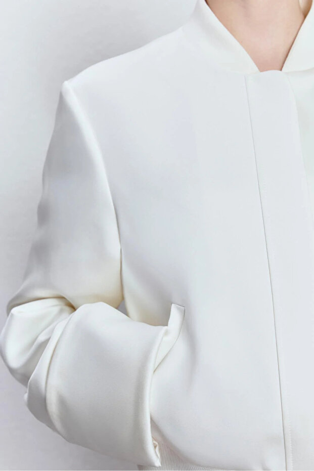 SATIN BOMBER JACKET - 5