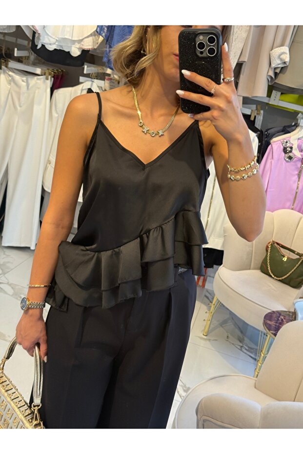 Premium saten bluz - 2