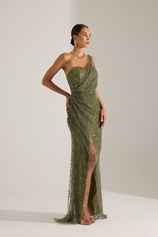 ELEANOR HAKİ ELBİSE - 2