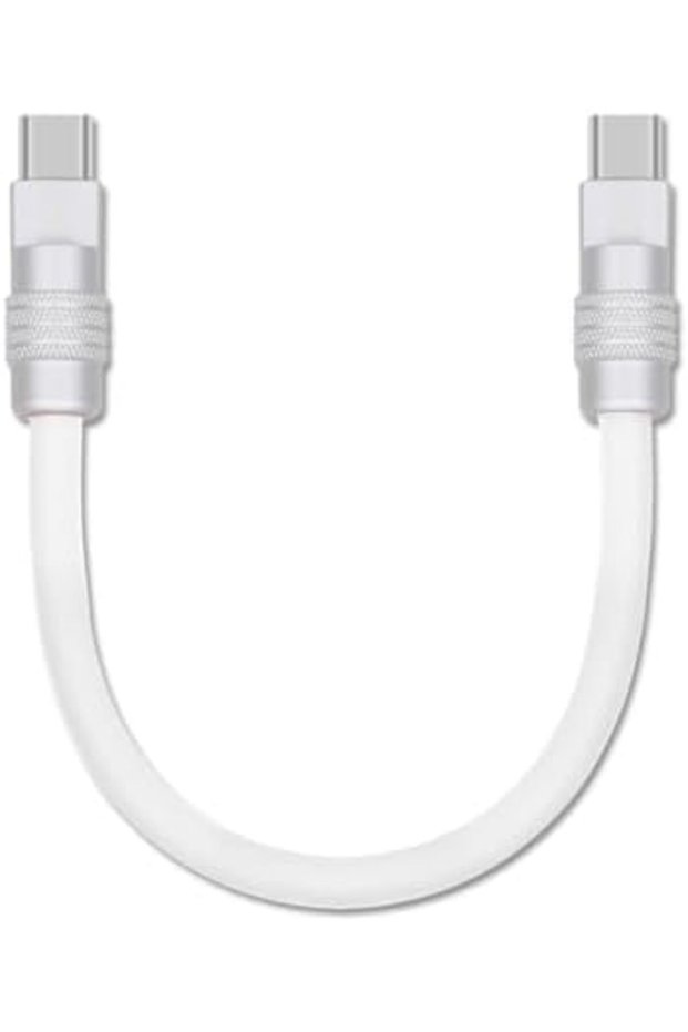 60W USB C to USB C Short Cable, Liquid Silicone Type-C Charging/Transfer Data Cable 9.85FT for all T