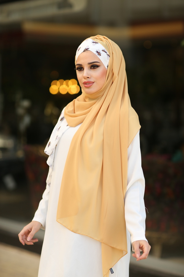 شال عملي من نحل العسل - الخردل - 1