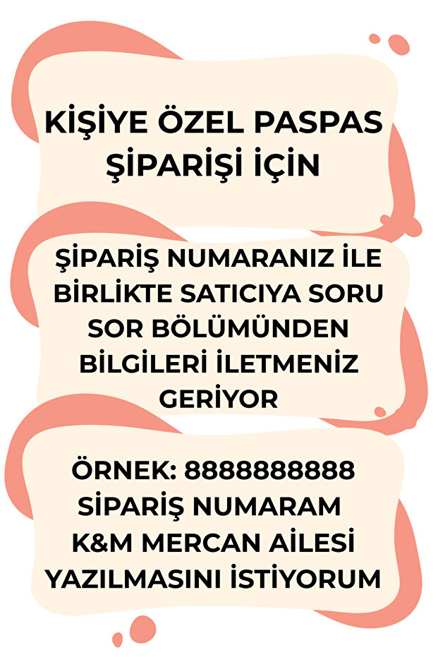 Modern Dijital Baskı Gri Baş Harf Soyisimli Kapı Önü Paspas 70x45cm - 4