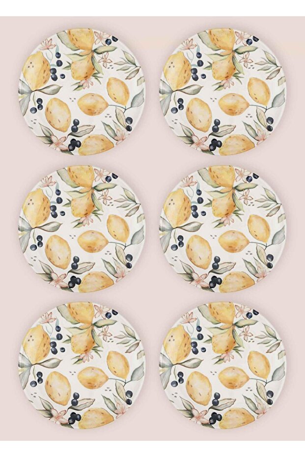 Limoncello Servis Tabağı 6lı Set 26 cm LMN013 - 6