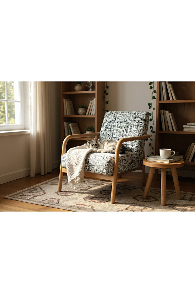 Dora İskandinav Tarzı Masif Kayın Berjer – Hazır Kurulum - 6