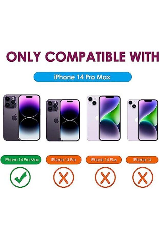 حافظة متوافقة مع iPhone 14 Pro Max حافظة بتصميم بدون حواف لحماية عدسة الكاميرا رفيعة وخفيفة الوزن - 2