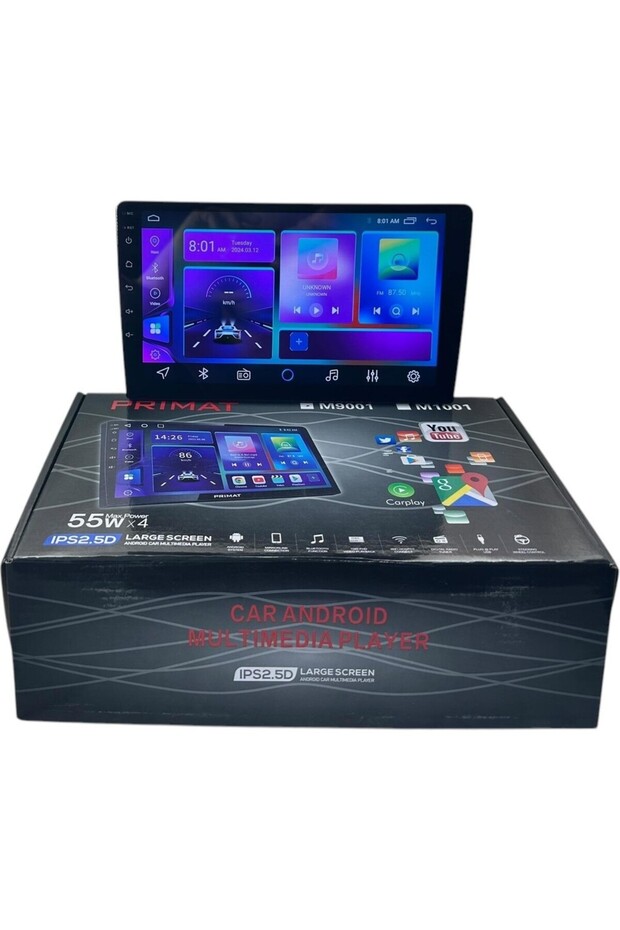 PRIMAT 9inç 2x32GB Multimedia 4Çekirdek Teyp Ekran Oem Carplay + AndroidAuto - 2