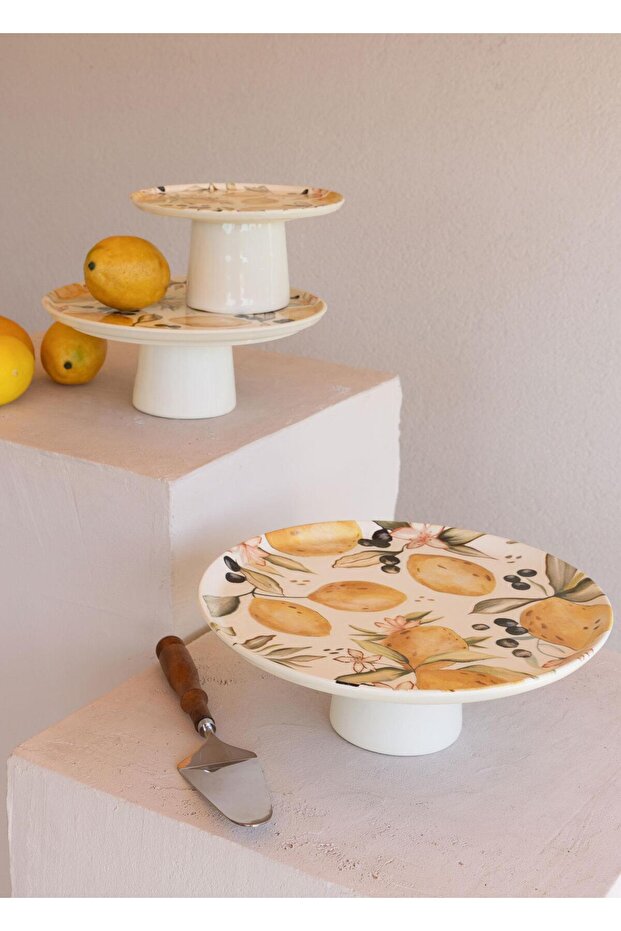 Limoncello Ayaklı Servis Tabağı 30 cm - 6