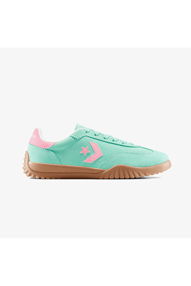 حذاء رياضي Run Star Trainer من جلد الغزال باللون الأخضر للجنسين