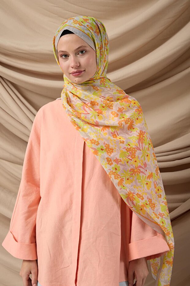 Patterned Soft Shawl 70019-22 - 1