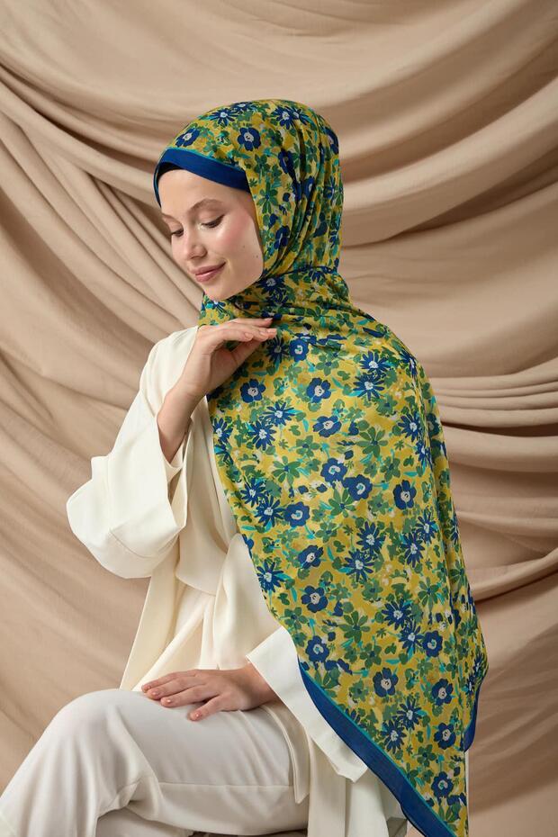 شال ناعم منقوش 70021-22 - 6