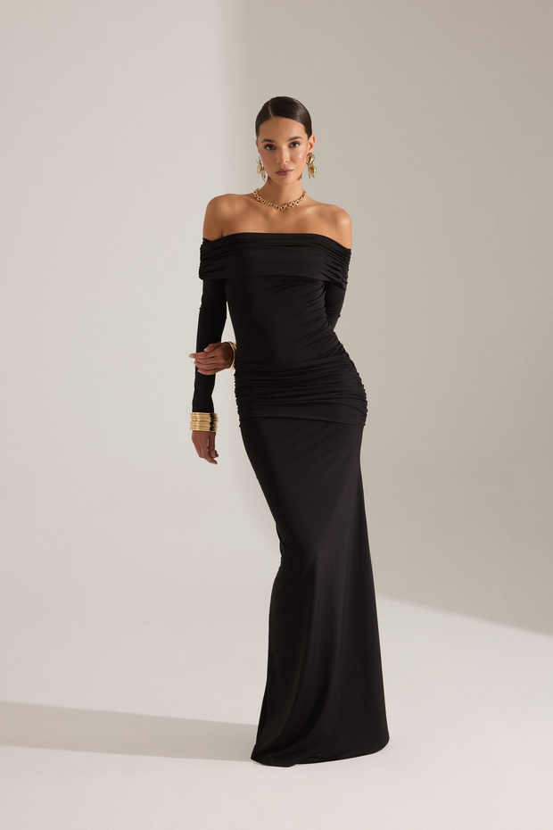 LARA SİYAH ELBİSE - 1