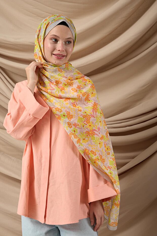 Patterned Soft Shawl 70019-22 - 5