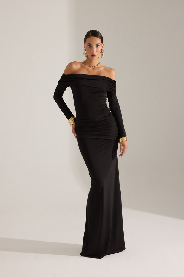 LARA SİYAH ELBİSE - 2