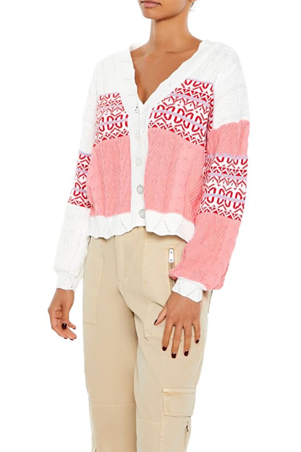 Patchwork Örgü Hırka - 1