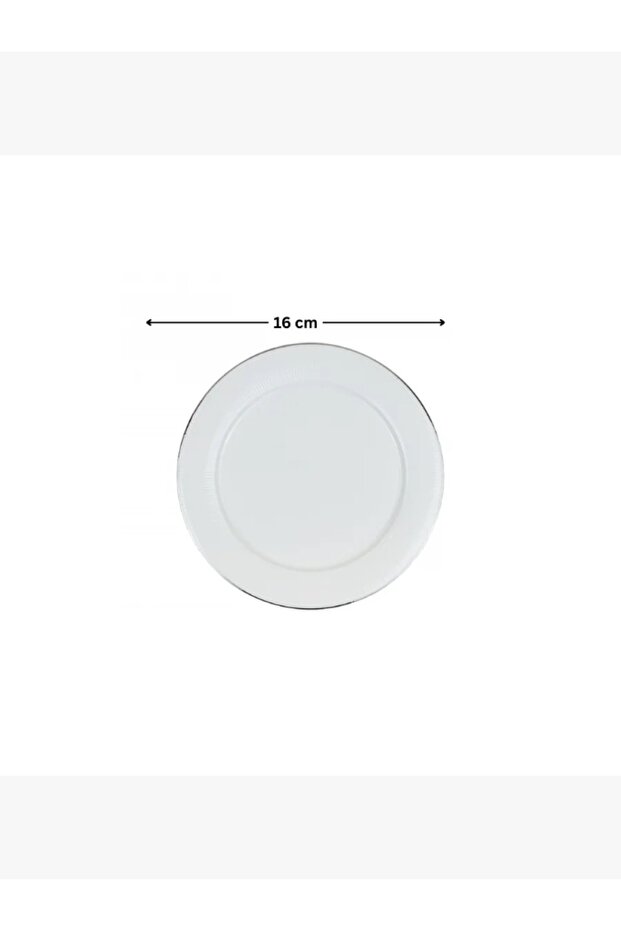 طبق تقديم دائري - مبطن بالفضة - 16 × 16 سم - 3