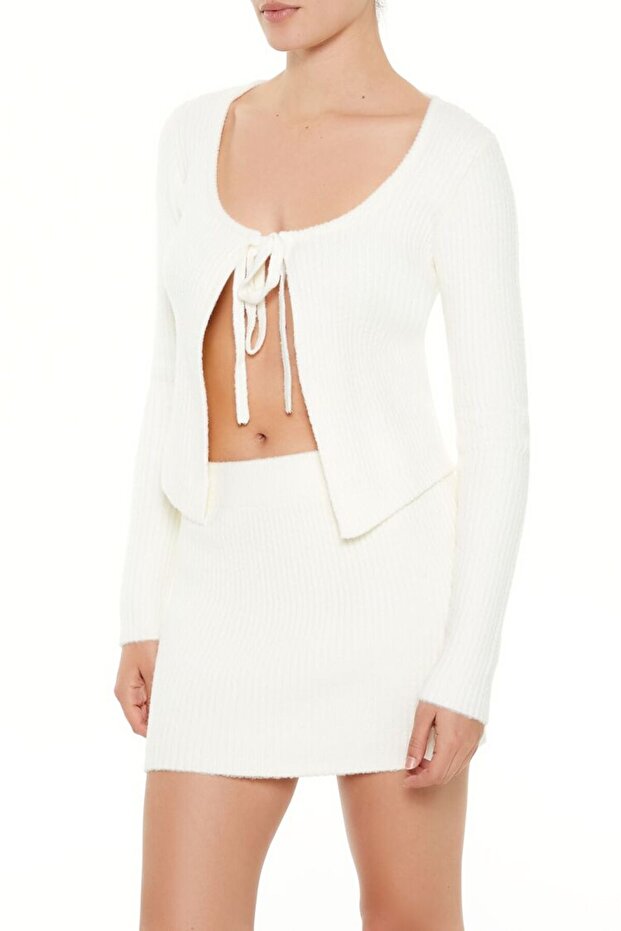 Triko Bağlamalı Hırka - 4