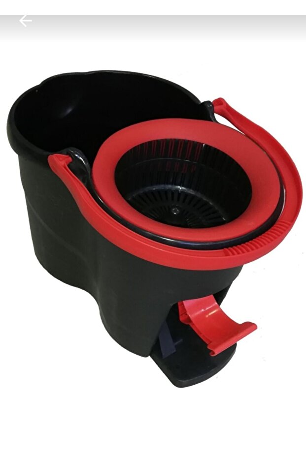 Cleaning set rotating mop and bucket with pedal, black - 3