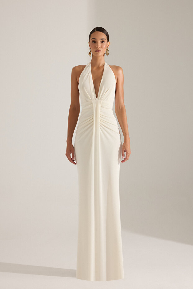 JENNY EKRU ELBİSE - 5