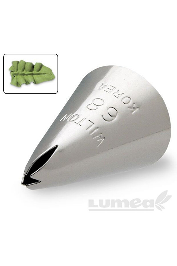 Leaf-shaped decorating tip, #68 - Wilton - 4