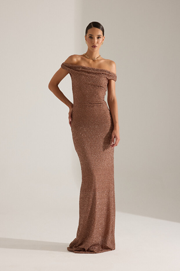 IVONA KAHVE ELBİSE - 3