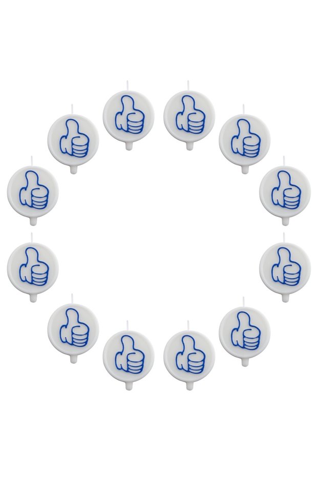 Σετ στρογγυλών κεριών "Like", 12 τεμ. -