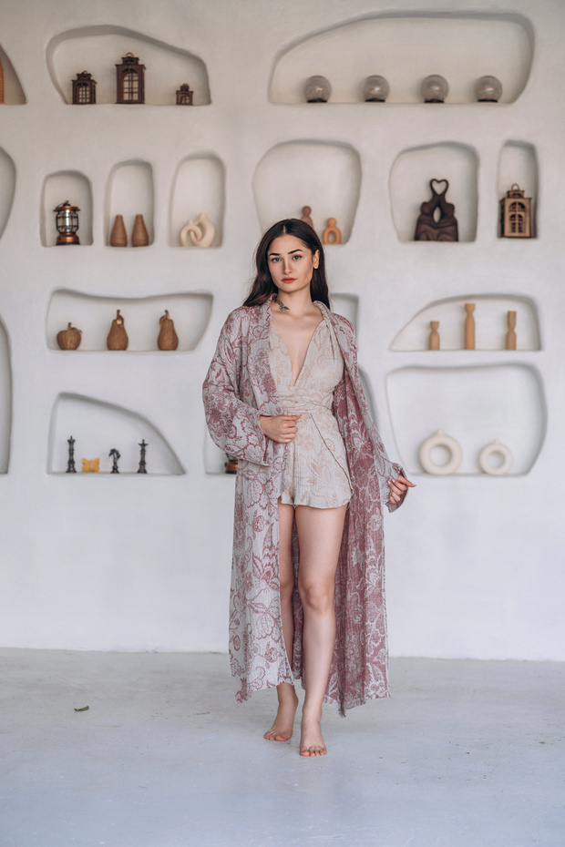 Çiçekli Kimono - 3