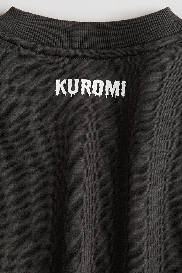Baskı Motifli Oversize Sweatshirt - 3