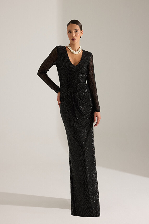 GIUSEPPINA SİYAH ELBİSE - 3