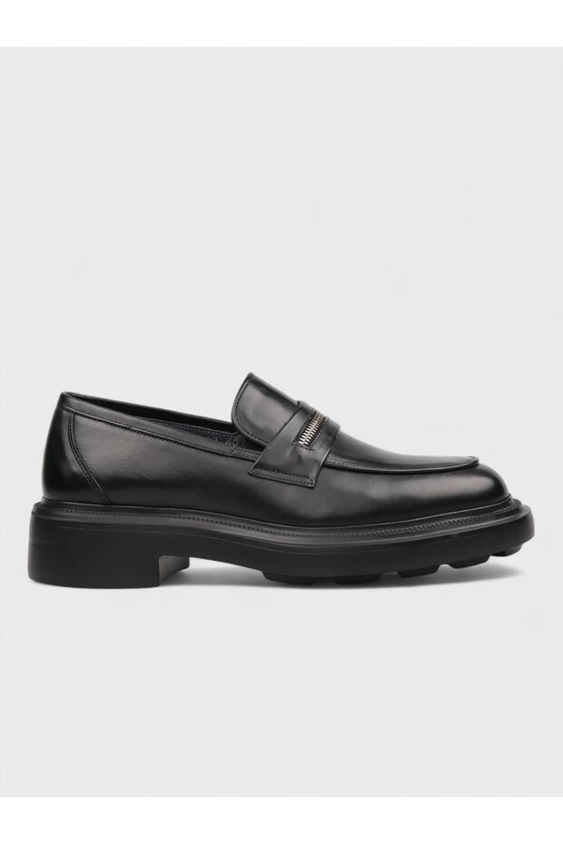 Men's winter casual shoes with 5cm sole - 146 13303-25 - black
