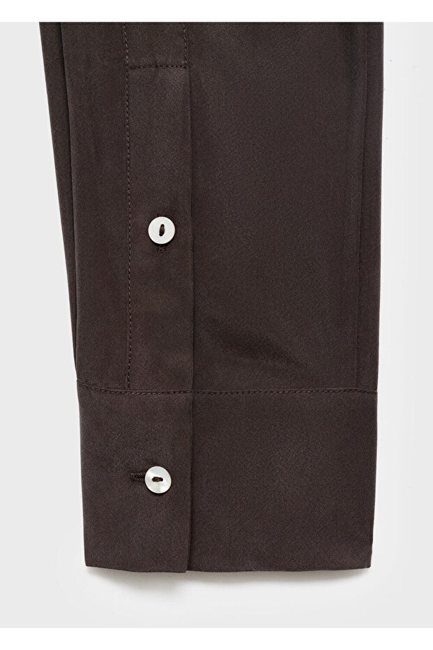 %100 ipek oversize gömlek - 8