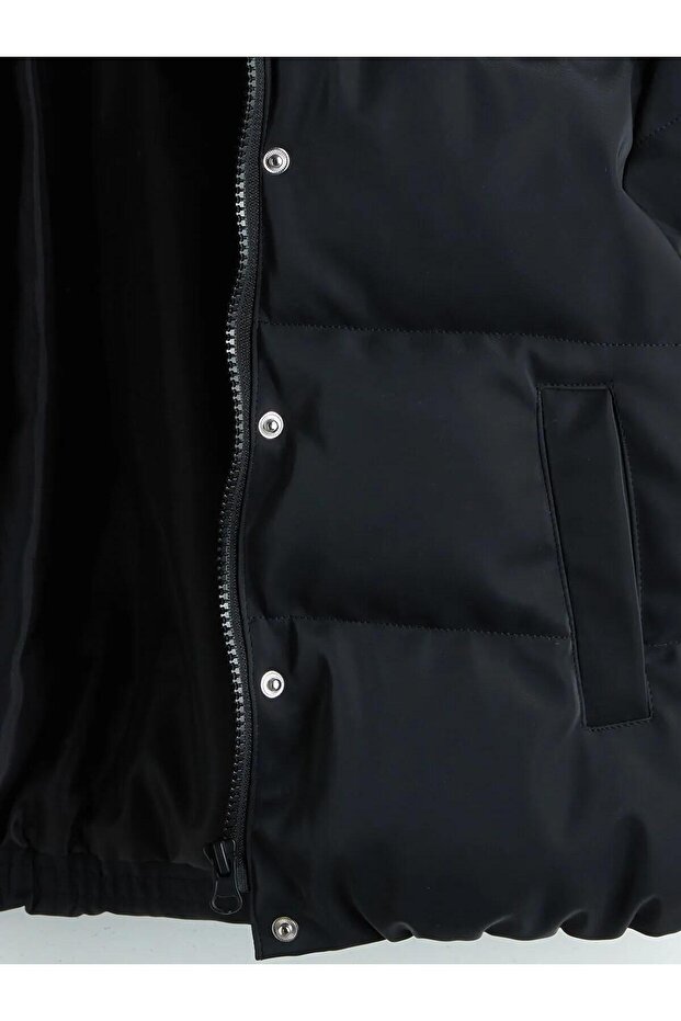 LCW Kids Kapüşonlu Kız Çocuk Kaban (W5) - 4