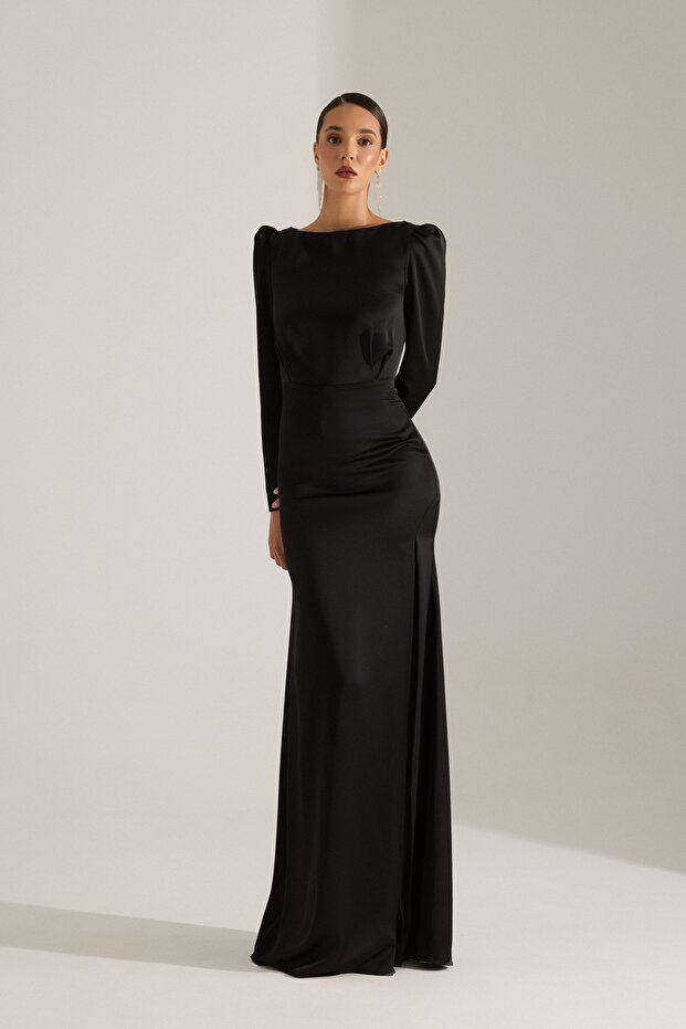 AMAYA SİYAH ELBİSE - 2