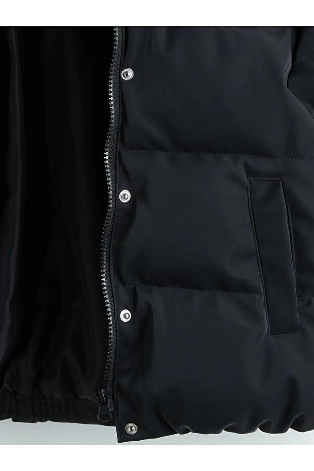 LCW Kids Kapüşonlu Kız Çocuk Kaban (W5) - 3