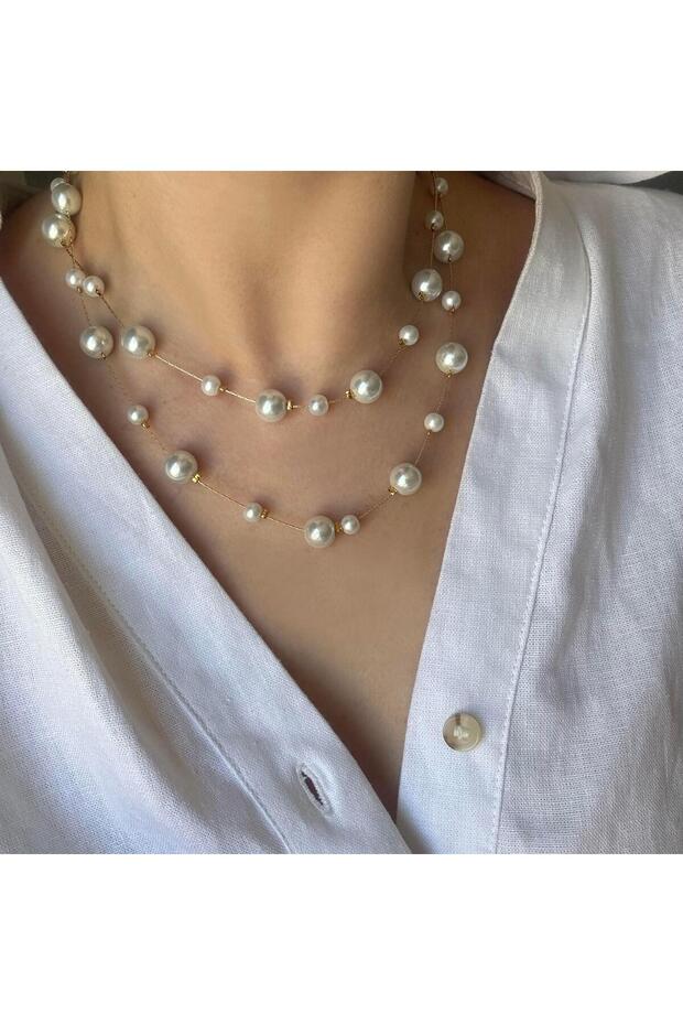 2li İnci Kolye Seti - 2