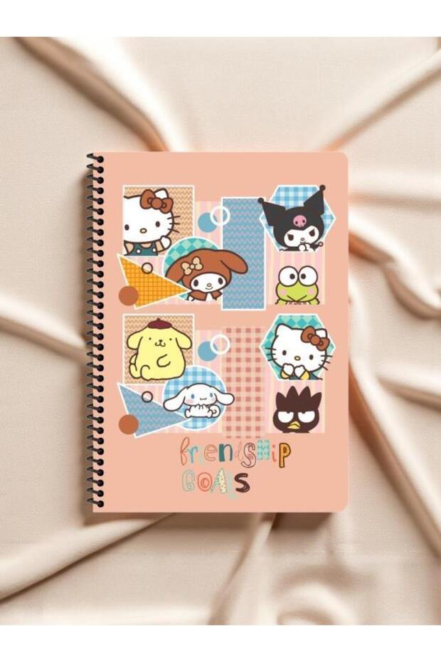 Keskin Color Hello Kitty and Friends A4 Spiral Notebook - 80 Sheets - Friendship Goals