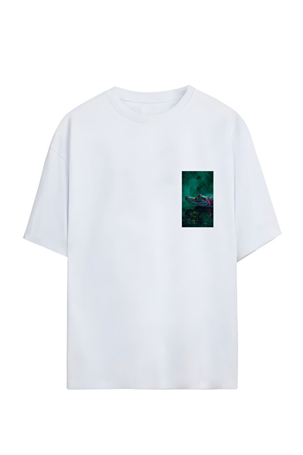Crocodile Unisex Oversize Cotton T-Shirt