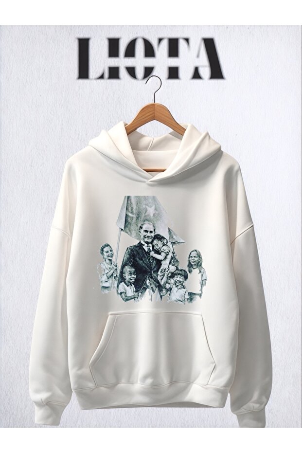 Ataturk and Beautiful Children Cotton Sweatshirt