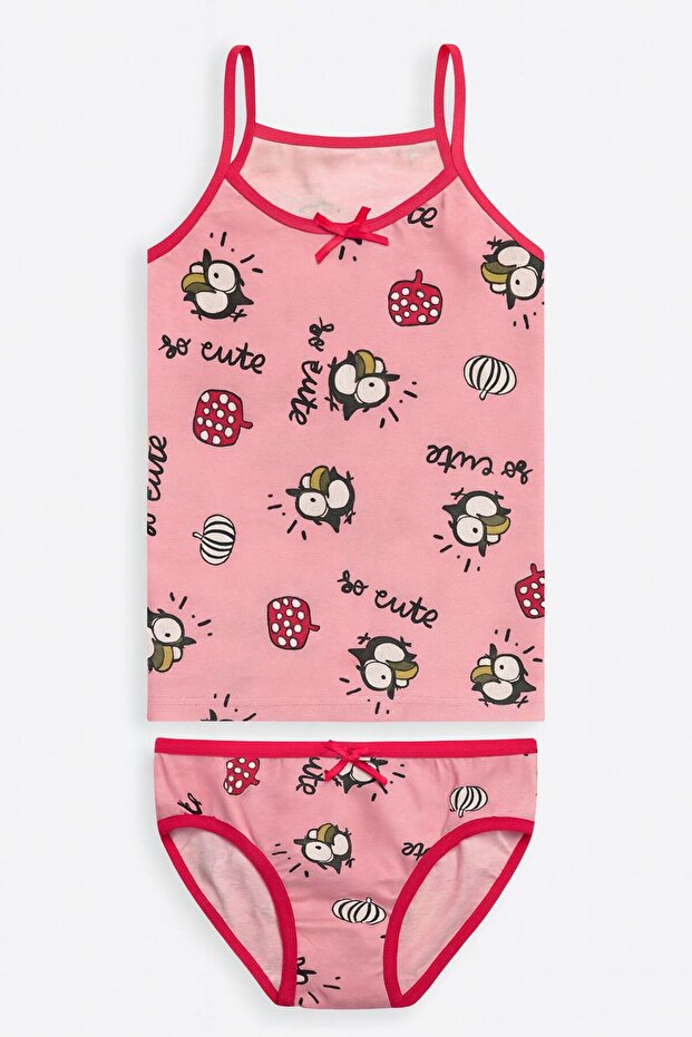 Girl's Patterned Tank Top and Shorts Set, Set of 6