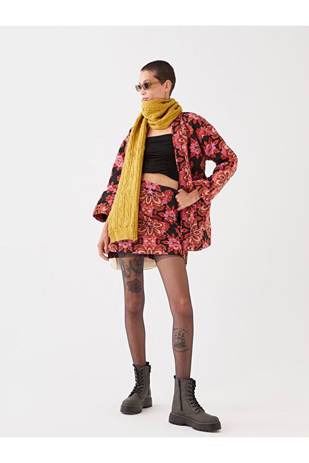 Desenli Kadın Etek - 4