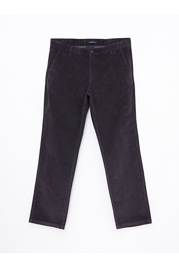 Geniş Kalıp Kadife Erkek Pantolon - 1