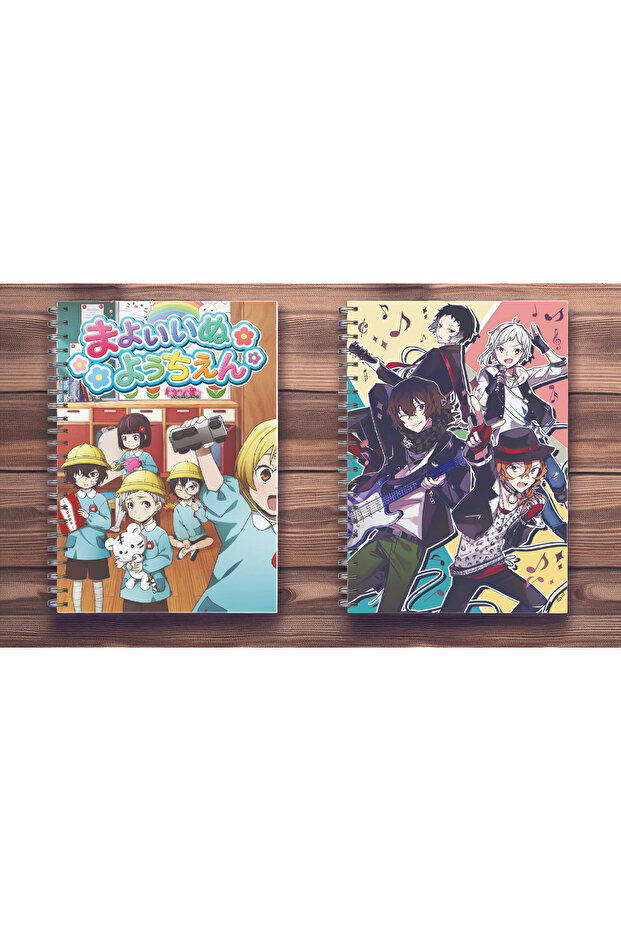 دفتر ملاحظات حلزوني من أنمي Bungou Stray Dogs مقاس A5، 50 ورقة
