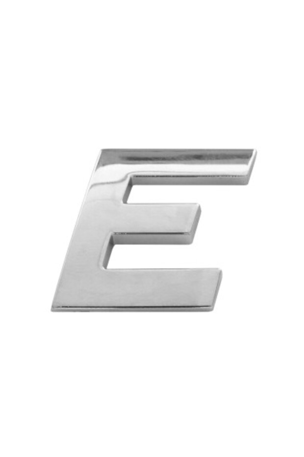 Ornament auto 3D Litera E 26 MM Crom